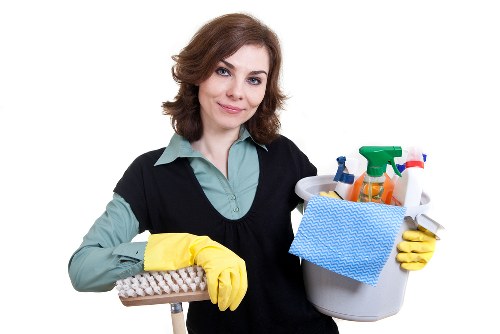 Professional carpet cleaner using advanced cleaning methods